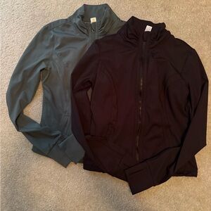 90 Degrees by Reflex workout jacket in sz small - bundle of 2